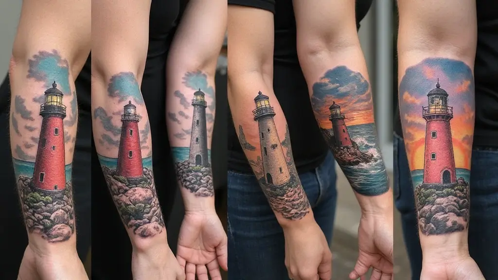 30 Lighthouse Forearm Tattoo Ideas That Guide the Way
