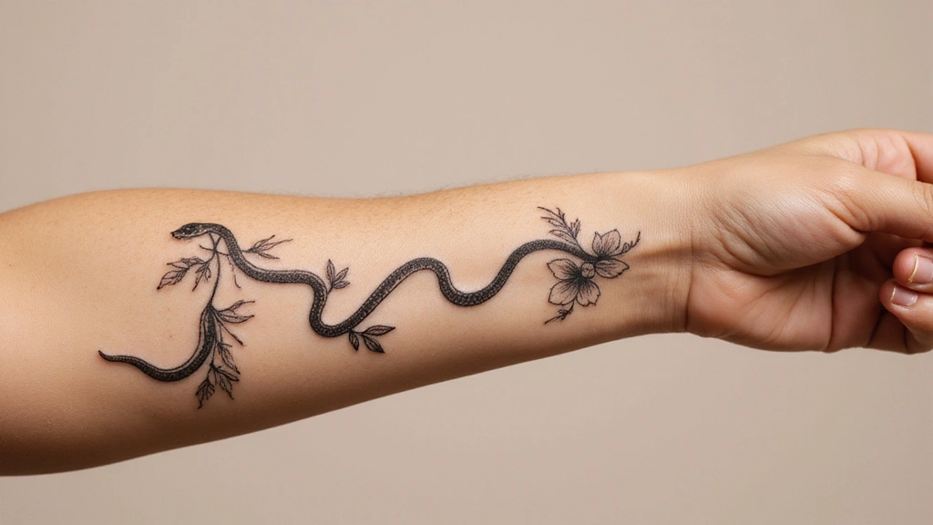 30 Minimalist Small Snake Tattoo Inspirations for Nature Lovers