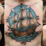 30 Pirate Ship Tattoo Designs for Ocean Lovers
