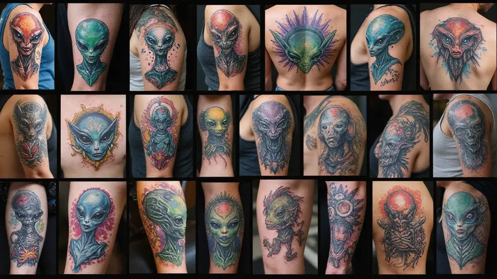 30 Realistic Alien Tattoo Inspirations That Look Out of This World