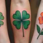 30 Realistic Four Leaf Clover Tattoo Inspirations for Luck