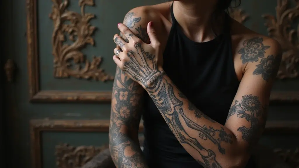 30 Skeleton Hand Tattoos with Edgy and Dark Styles