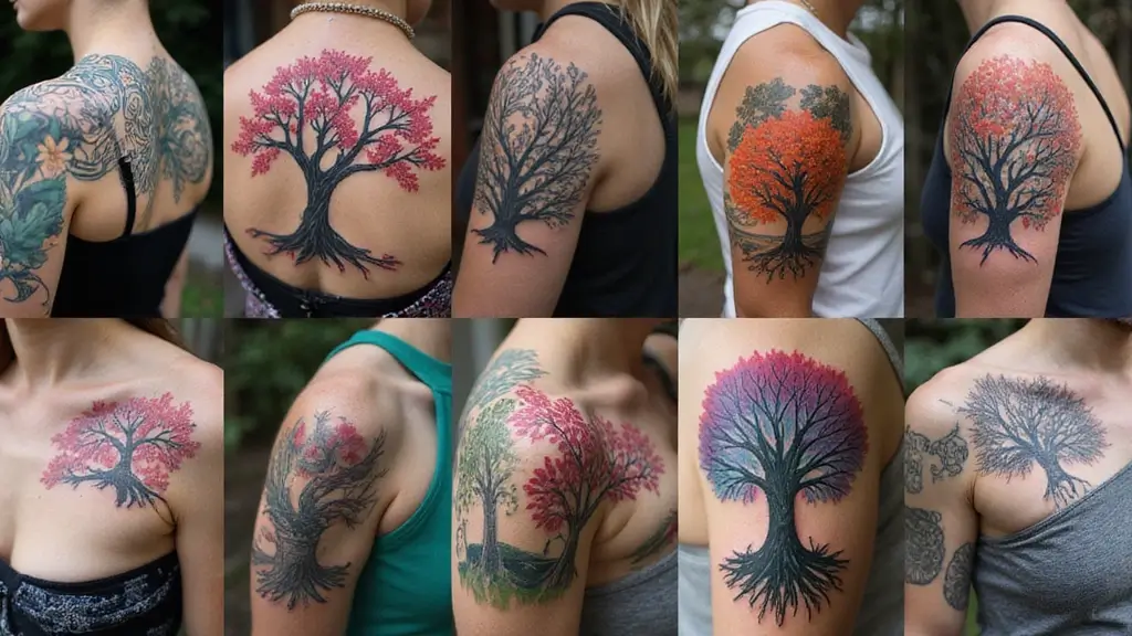 30 Tree on Shoulder Tattoo Ideas That Look Stunning