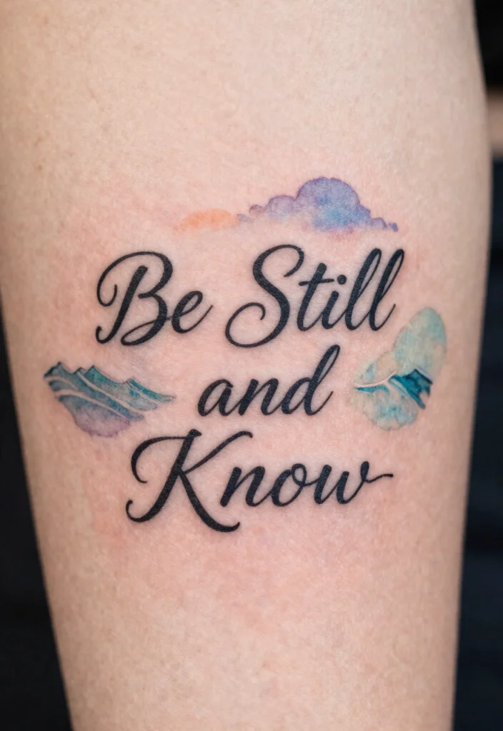 10 Bible Verse Rib Tattoo Ideas: Subtle, Personal, and Meaningful 12 10 Bible Verse Rib Tattoo Ideas Subtle Personal and Meaningful 2. Be Still and Know Psalm 4610 0