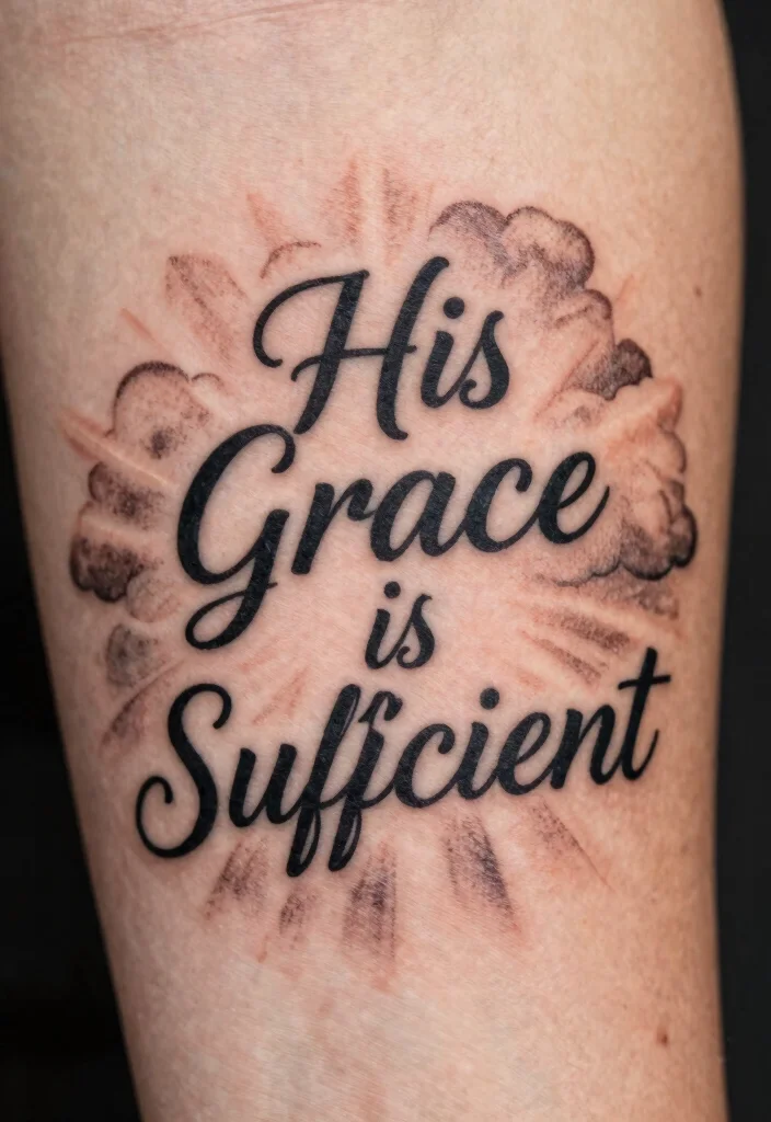 10 Bible Verse Rib Tattoo Ideas: Subtle, Personal, and Meaningful 45 10 Bible Verse Rib Tattoo Ideas Subtle Personal and Meaningful 5. His Grace is Sufficient 2 Corinthians 129 0