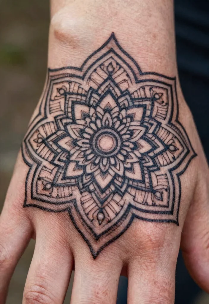 10 God Created You Different Hand Tattoo Ideas With Meaning 3. Mandala Patterns 0
