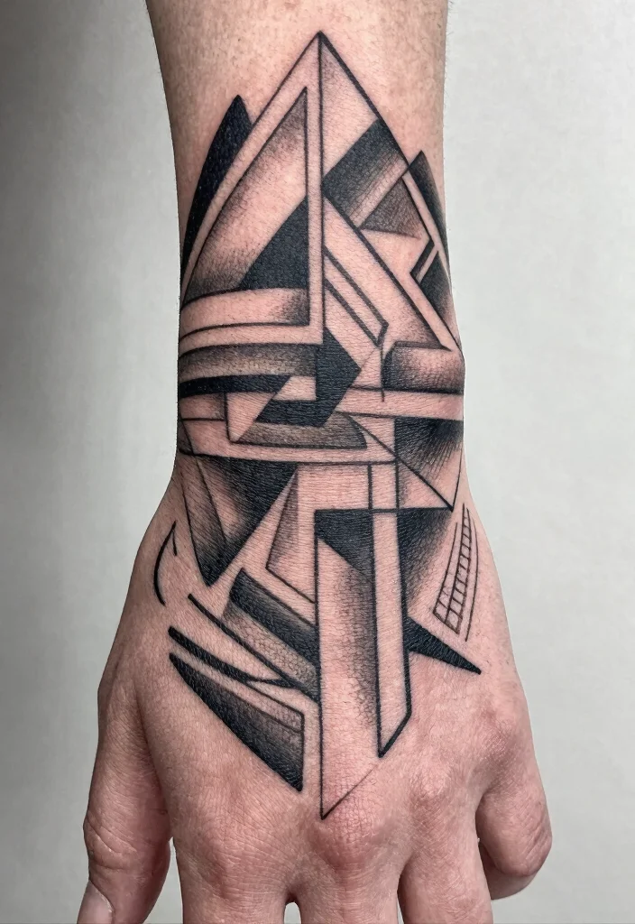 10 God Created You Different Hand Tattoo Ideas With Meaning 9. Geometric Shapes 0