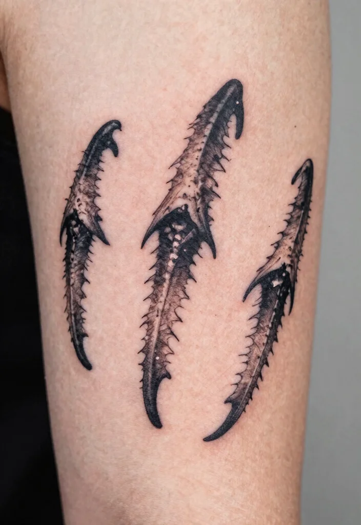 10 How to Train Your Dragon Tattoo Ideas Fun and Nostalgic 34 10 How to Train Your Dragon Tattoo Ideas Fun and Nostalgic 4. Dragon Claw Marks 0