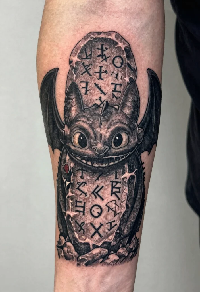 10 How to Train Your Dragon Tattoo Ideas Fun and Nostalgic 80 10 How to Train Your Dragon Tattoo Ideas Fun and Nostalgic 8. Viking Runestones 0