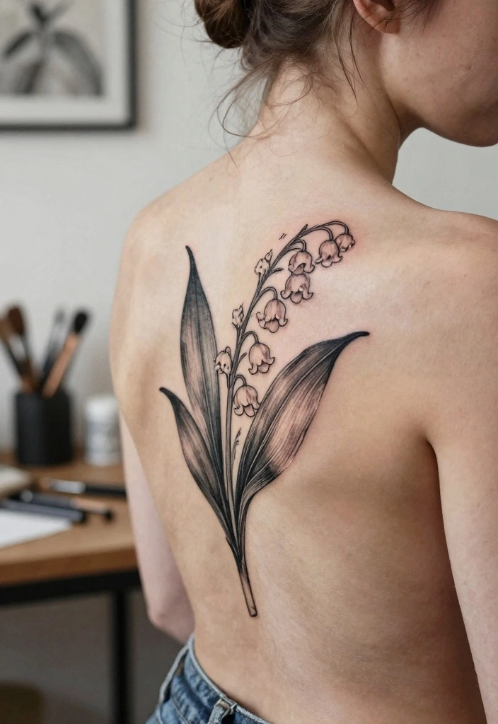 10 Lily of the Valley Back Tattoo Ideas Soft and Meaningful 93 10 Lily of the Valley Back Tattoo Ideas Soft and Meaningful 9. Personal Touches 0