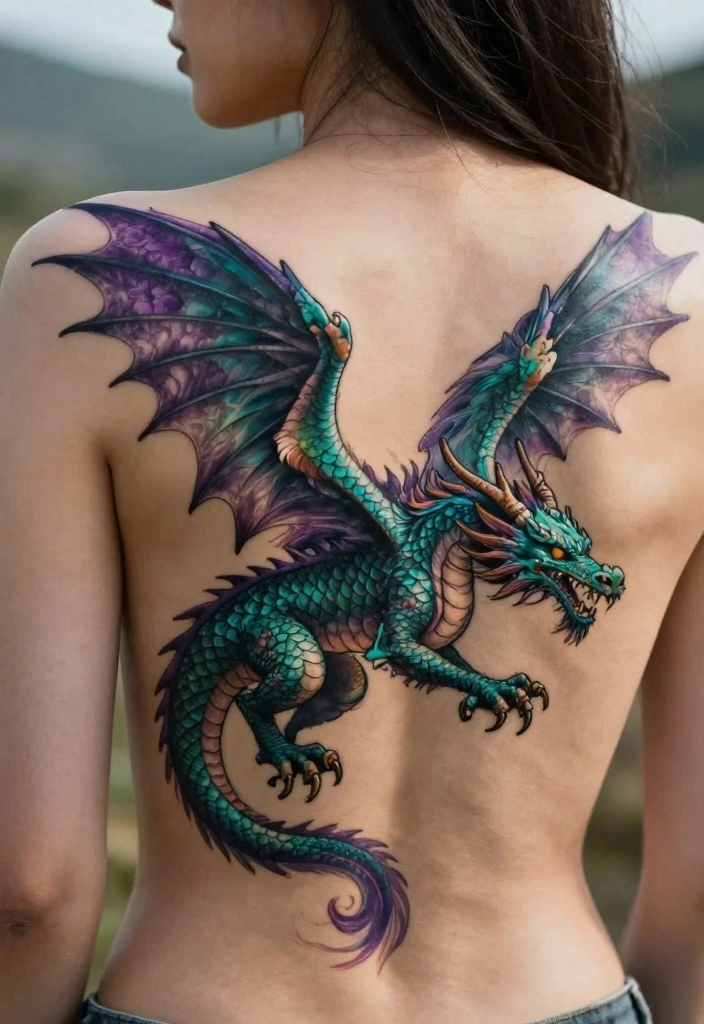 10 Mini Dragon Tattoo Ideas for Women: Small and Fierce 69 10 Mini Dragon Tattoo Ideas for Women Small and Fierce 7. Dragon in Flight 0