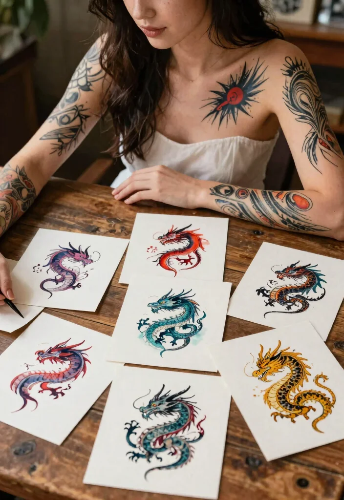 10 Mini Dragon Tattoo Ideas for Women: Small and Fierce 115 10 Mini Dragon Tattoo Ideas for Women Small and Fierce Conclusion 0