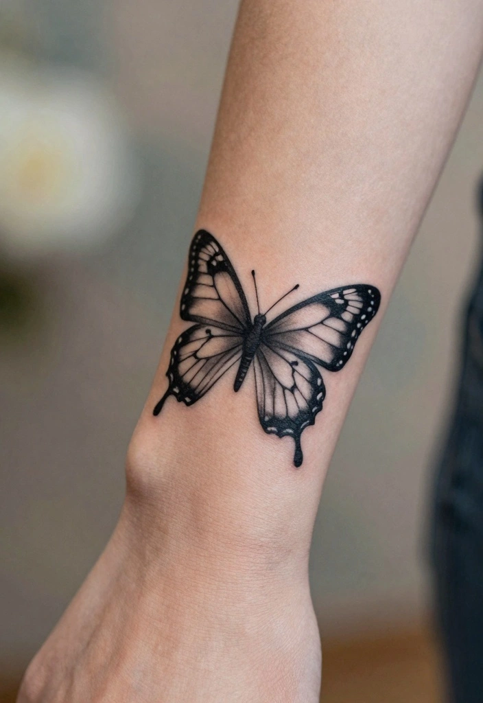 10 Small Butterfly Wrist Tattoo Ideas Delicate and Emotional 1. The Classic Butterfly 0