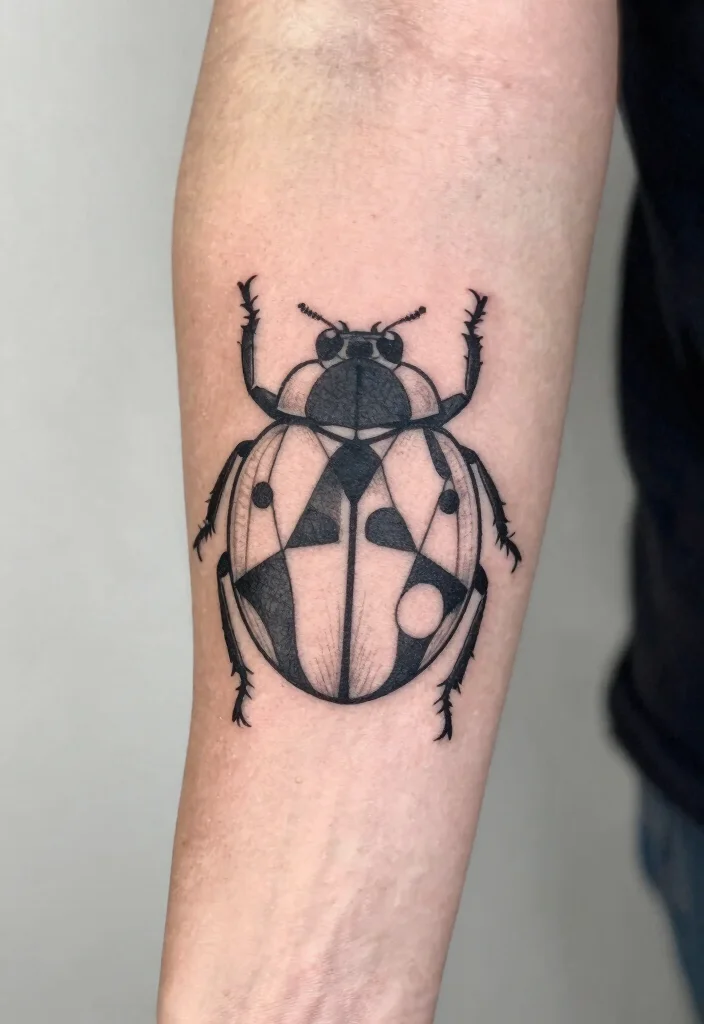 10 Small Ladybug Tattoo Ideas Simple And Charming 34 10 Small Ladybug Tattoo Ideas Simple And Charming 4. Geometric Ladybug Tattoo 0