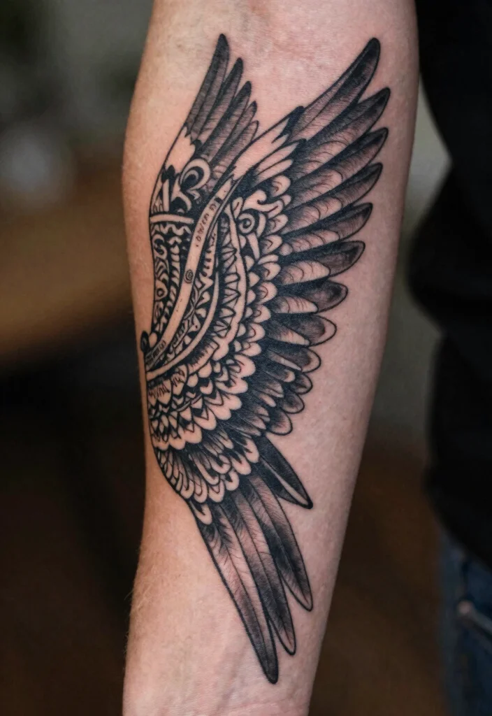 12 Angel Wing Tattoo Ideas on the Arm Elegant and Bold 12. Cultural Symbolism in Angel Wing Tattoos 0