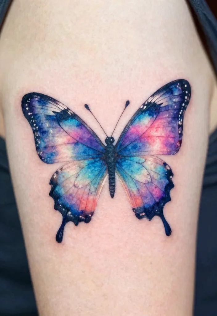 12 Butterfly Tattoo Ideas for Lost Loved Ones With Meaning 1 12 Butterfly Tattoo Ideas for Lost Loved Ones With Meaning 1. Watercolor Butterfly Tattoo 0