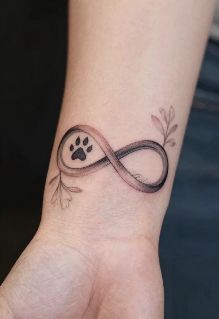 12 Dog and Cat Tattoo Ideas Together: Cute and Meaningful 45 12 Dog and Cat Tattoo Ideas Together Cute and Meaningful 5. The Infinite Love Symbol 0