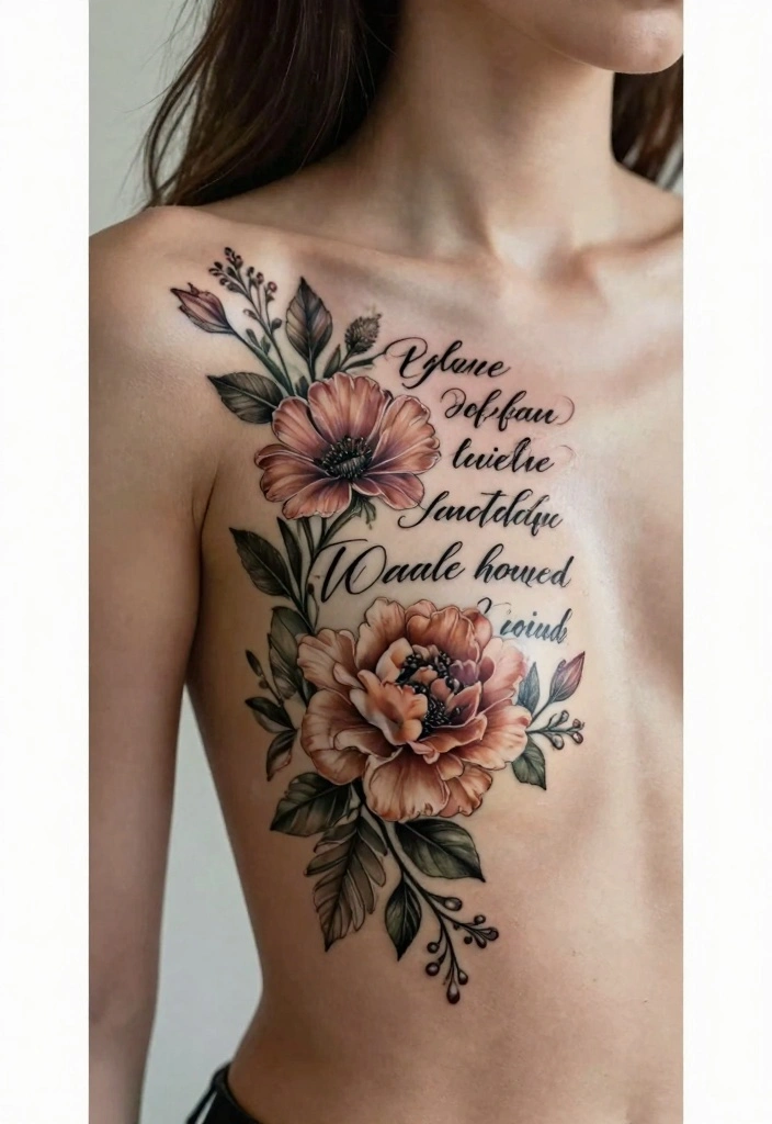 12 Female Baddie Chest Tattoo Ideas Bold And Confident 12. Customized Designs for a Personal Touch 0