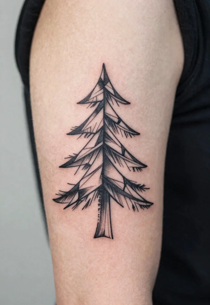 12 Fine Line Pine Tree Tattoo Ideas Minimal And Nature Inspired 23 12 Fine Line Pine Tree Tattoo Ideas Minimal And Nature Inspired 3. Geometric Pine Tree Design 0