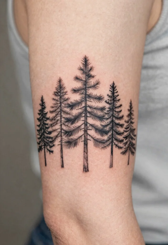 12 Fine Line Pine Tree Tattoo Ideas Minimal And Nature Inspired 56 12 Fine Line Pine Tree Tattoo Ideas Minimal And Nature Inspired 6. Fine Line Pine Tree Arm Band 0