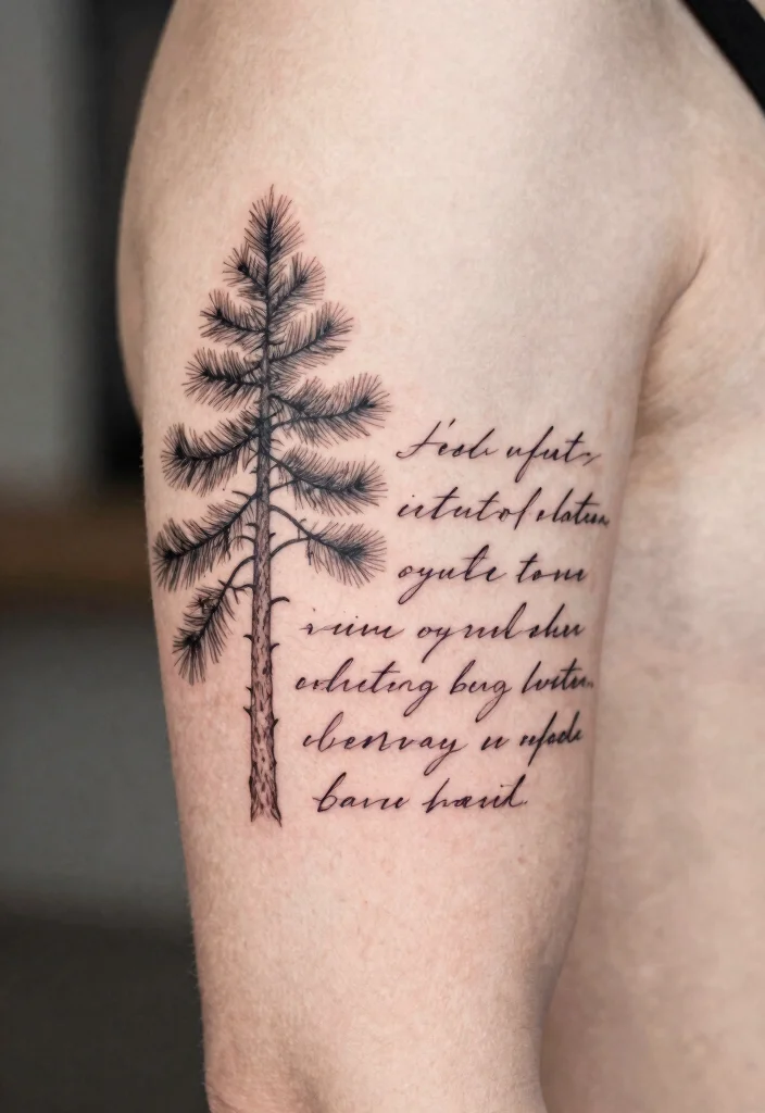 12 Fine Line Pine Tree Tattoo Ideas Minimal And Nature Inspired 78 12 Fine Line Pine Tree Tattoo Ideas Minimal And Nature Inspired 8. Pine Tree with Quote 0