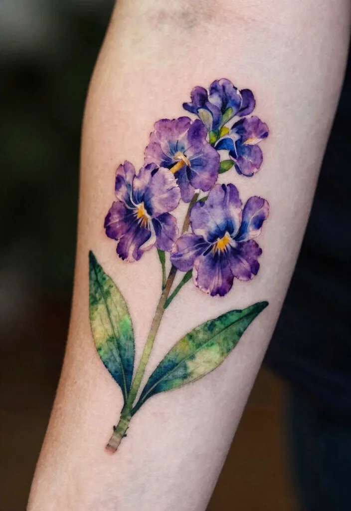 12 January and February Birth Flower Tattoo Ideas Symbolic 34 12 January and February Birth Flower Tattoo Ideas Symbolic 4. Watercolor Violet Burst 0