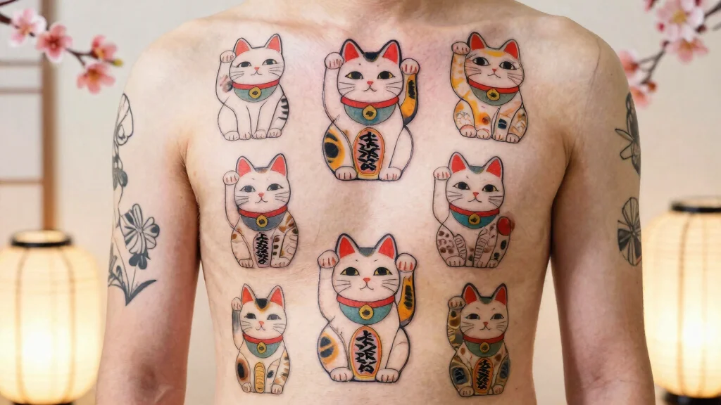 12 Japanese Lucky Cat Tattoo Ideas: Symbolic and Playful