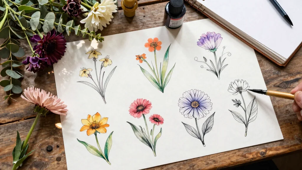 12 July and September Birth Flower Tattoo Ideas: Elegant Symbols