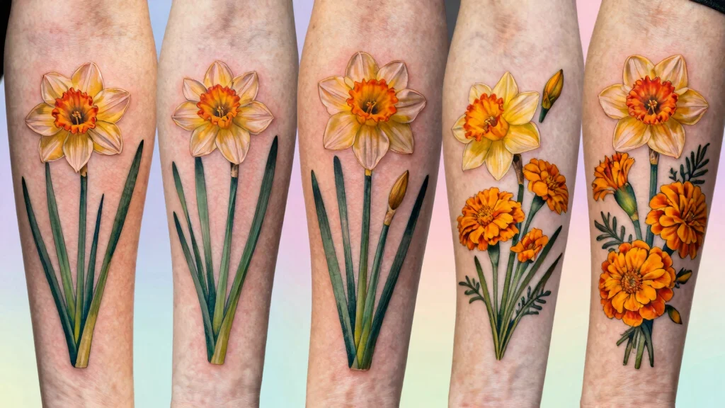12 March and October Birth Flower Tattoo Ideas: Unique Combos