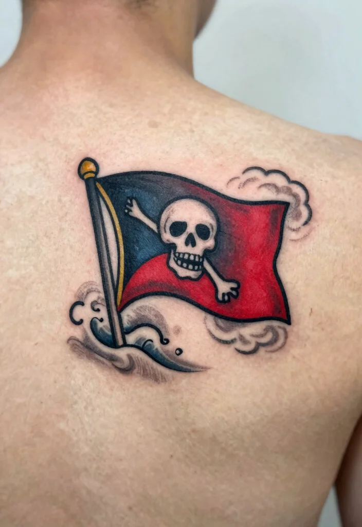 12 One Piece Flash Tattoo Ideas for Anime Fans 115 12 One Piece Flash Tattoo Ideas for Anime Fans 11. The Pirate Flag 0
