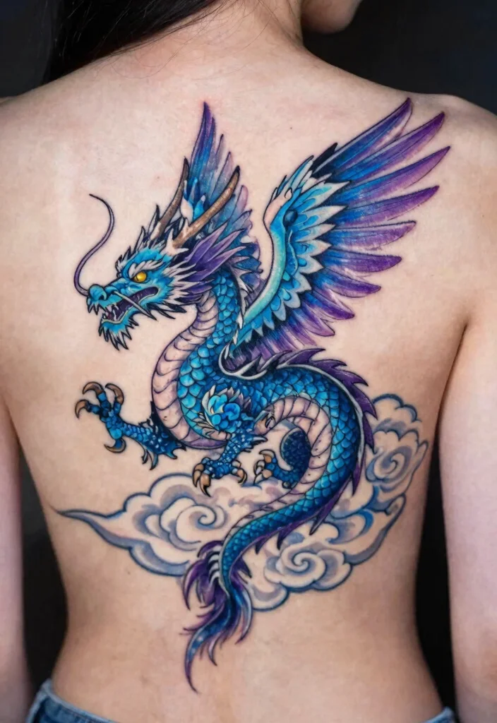 12 Small Dragon Tattoo Ideas for Women: Cute and Powerful 80 12 Small Dragon Tattoo Ideas for Women Cute and Powerful 8. Mythical Dragon in Flight 0
