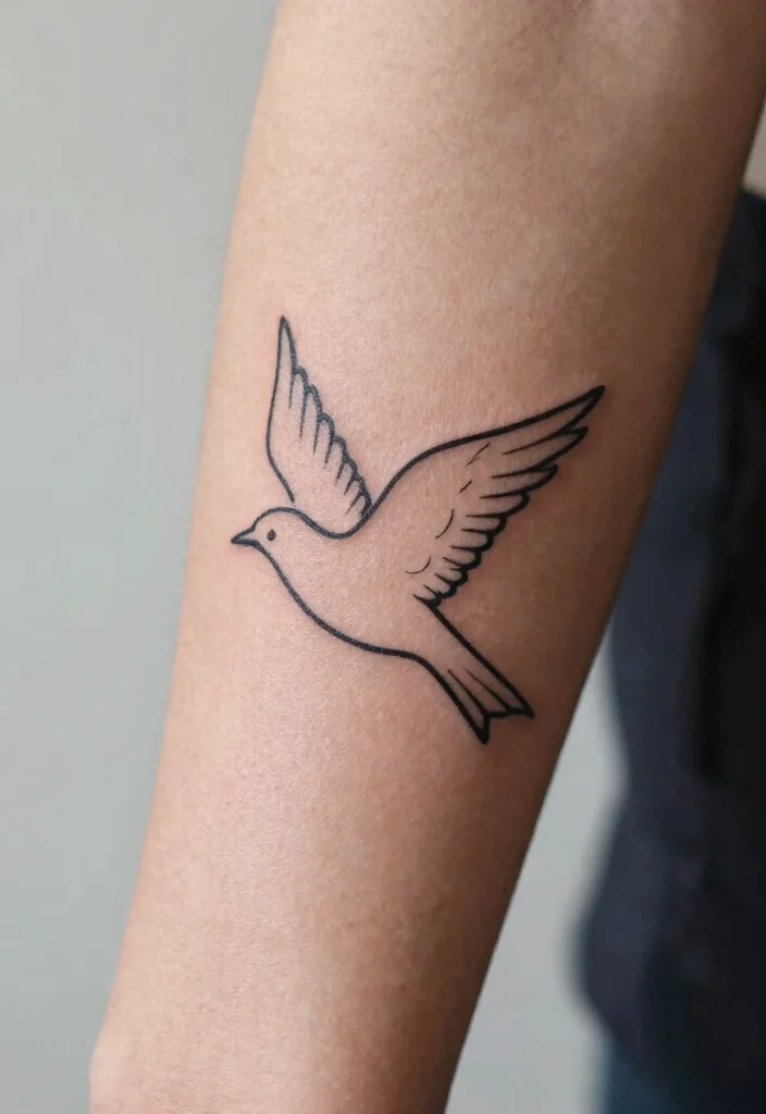 12 Tattoo Ideas Above the Elbow Front of Arm Minimalist Geometric Inspiration 10. Minimalist Animals 0