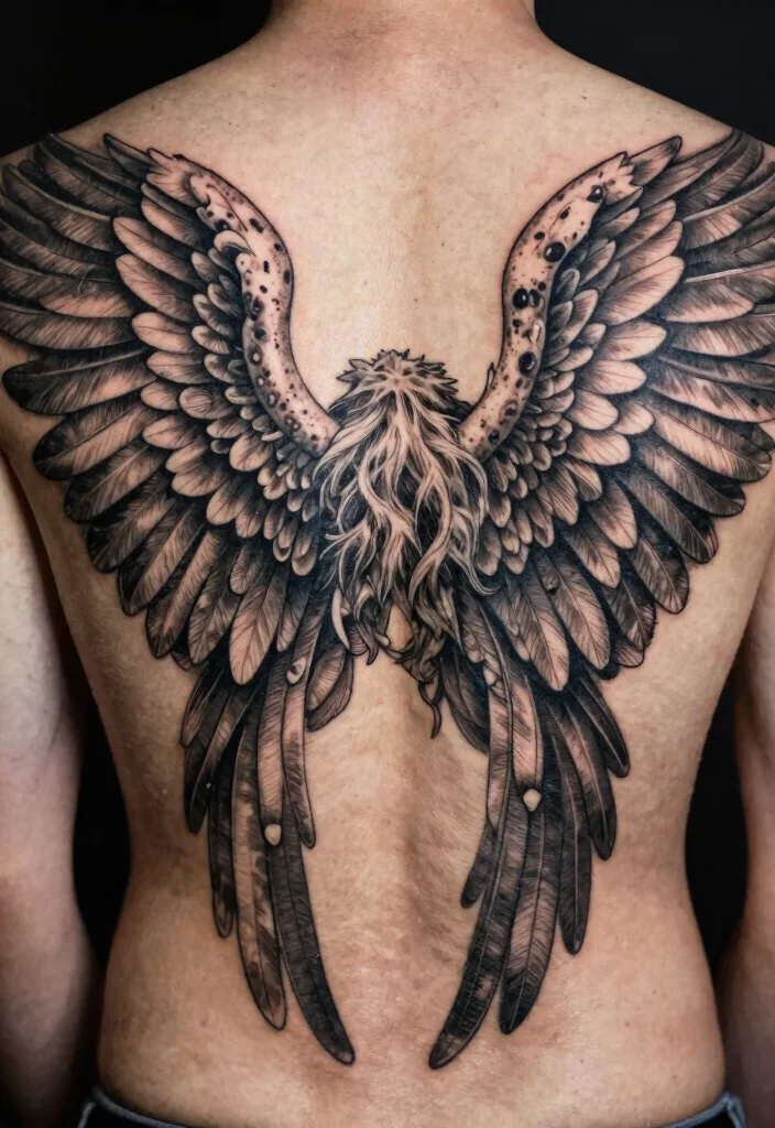 14 Angel Wings Tattoo Ideas on the Back Powerful and Symbolic 9. Full Back Angel Wings 0