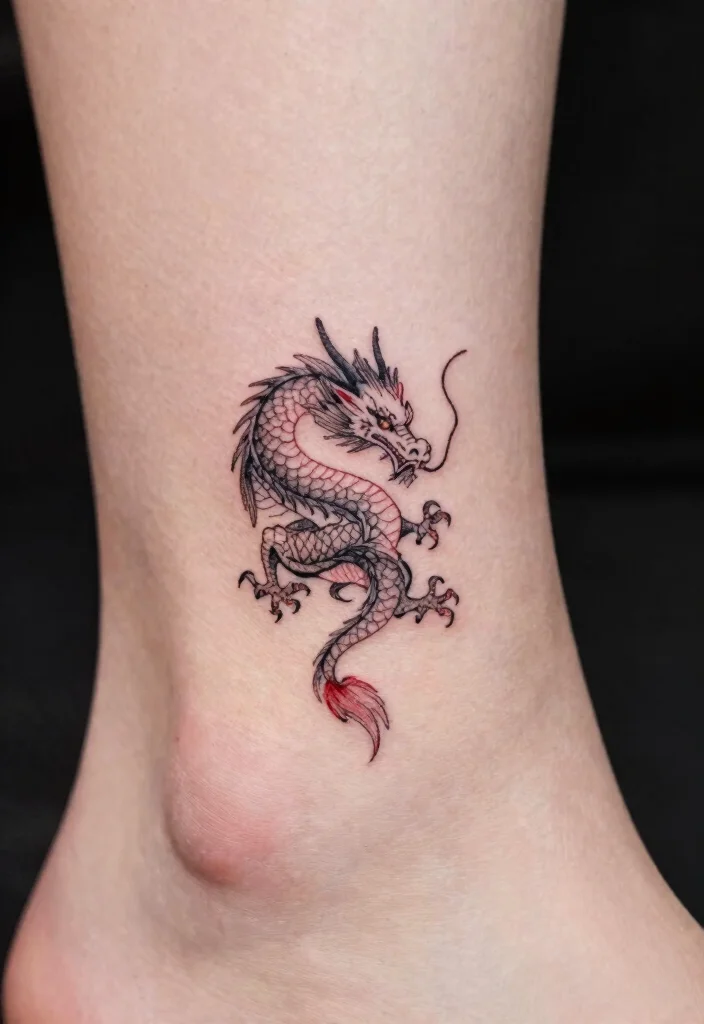 14 Black and Red Dragon Tattoo Ideas Bold and Striking 102 14 Black and Red Dragon Tattoo Ideas Bold and Striking 10. Small Dragon Tattoos 0