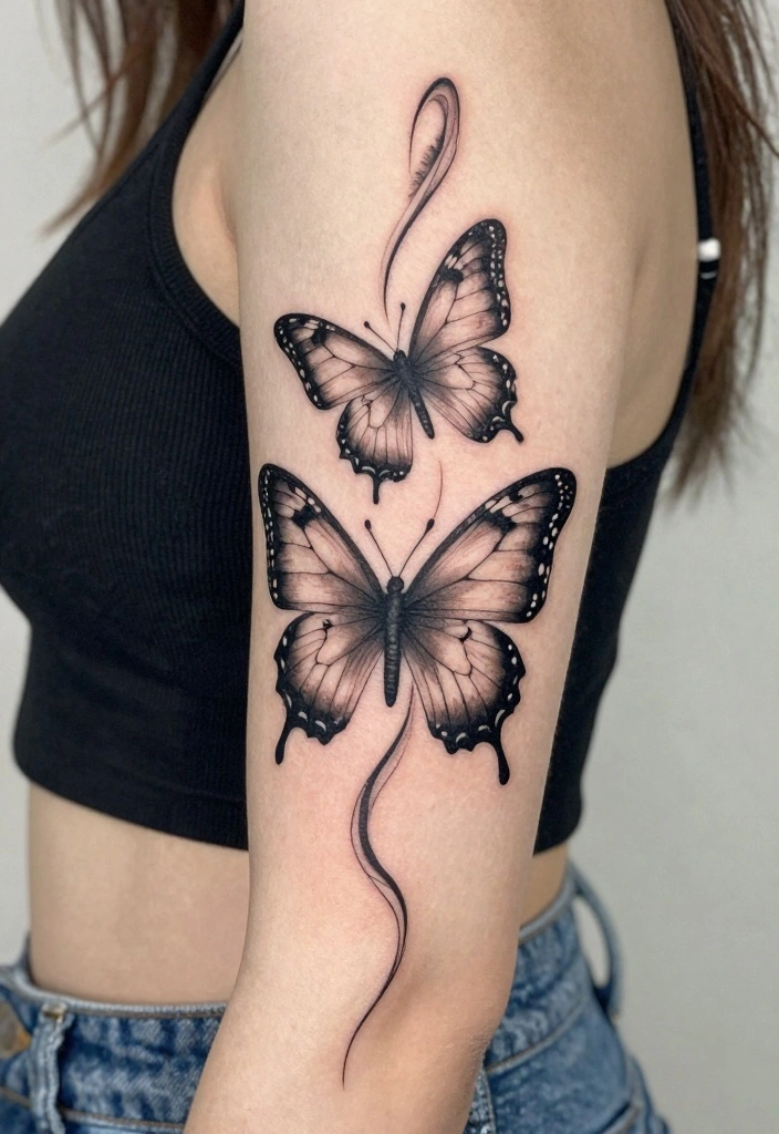 14 Butterfly Forearm Tattoo Ideas for Women: Elegant and Flowing 102 14 Butterfly Forearm Tattoo Ideas for Women Elegant and Flowing 10. Butterfly with Quote 0