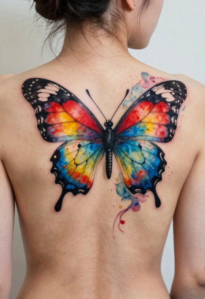 14 Butterfly Skull Tattoo Ideas for Women: Dark and Feminine 12 14 Butterfly Skull Tattoo Ideas for Women Dark and Feminine 2. Watercolor Butterfly Skull 0