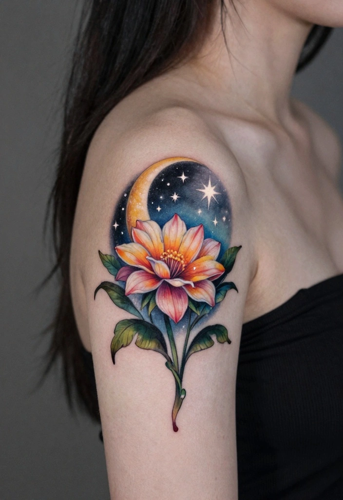 14 Creative Wrist Tattoo Cover Up Ideas for Women 122 14 Creative Wrist Tattoo Cover Up Ideas for Women 12. Moonflower Dream 0