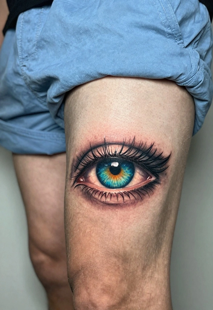 14 Dragon Leg Tattoo Ideas for Men: Powerful and Detailed 56 14 Dragon Leg Tattoo Ideas for Men Powerful and Detailed 6. The Dragons Eye 0
