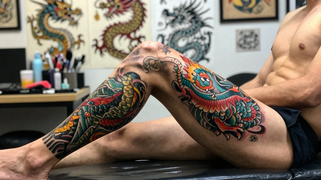 14 Dragon Leg Tattoo Ideas for Men: Powerful and Detailed