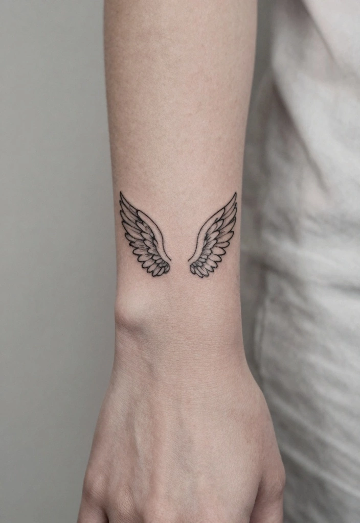 14 Fallen Angel Tattoo Ideas for Women: Dark Feminine and Deep 56 14 Fallen Angel Tattoo Ideas for Women Dark Feminine and Deep 6. Minimalist Fallen Angel 0