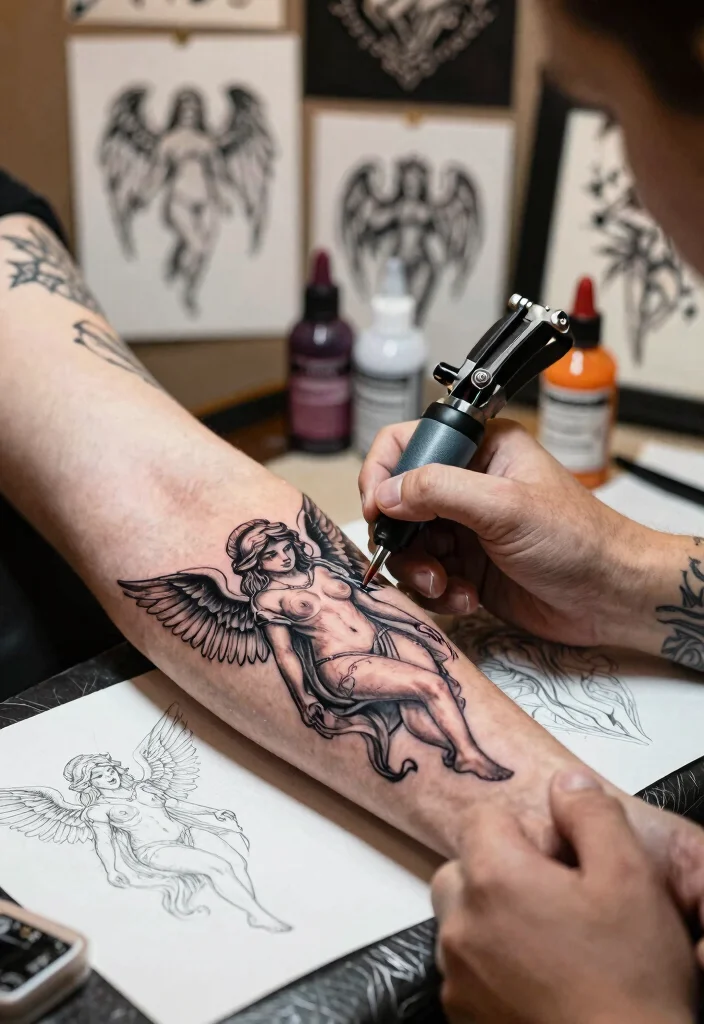 14 Fallen Angel Tattoo Ideas for Women: Dark Feminine and Deep 159 14 Fallen Angel Tattoo Ideas for Women Dark Feminine and Deep Conclusion 0