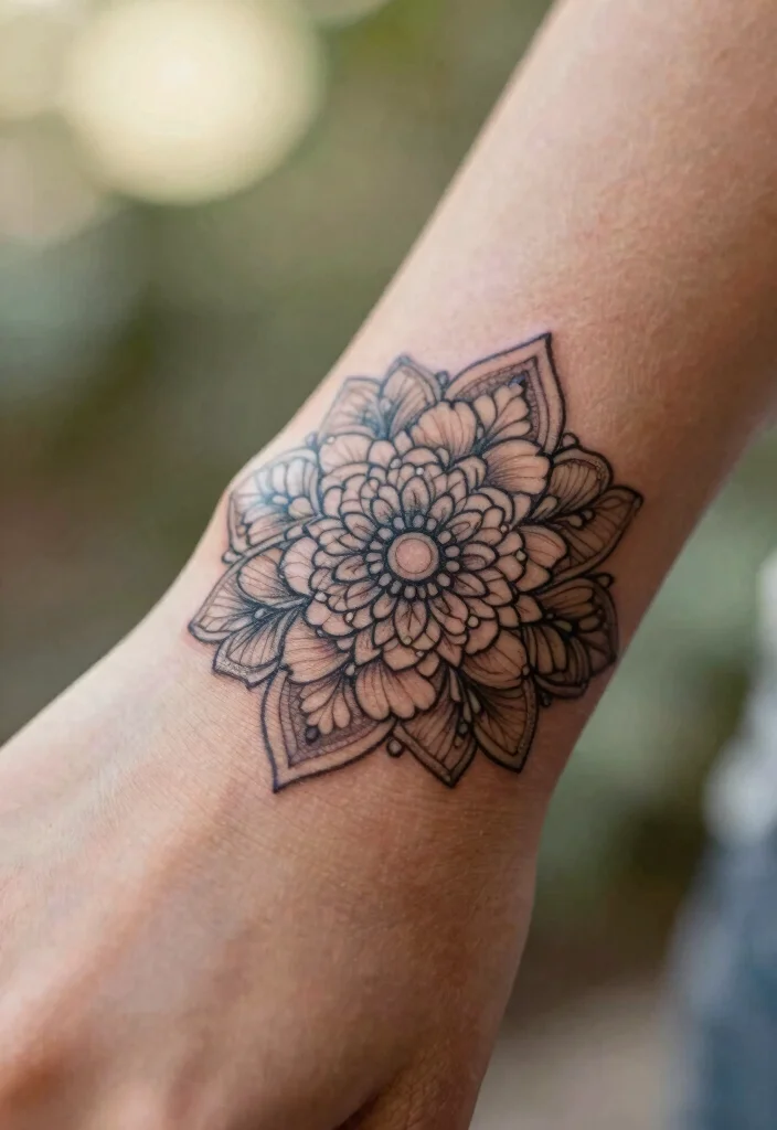 14 Floral Mandala Tattoo Ideas Soft Feminine And Detailed 1. Whimsical Floral Mandala on the Wrist 0