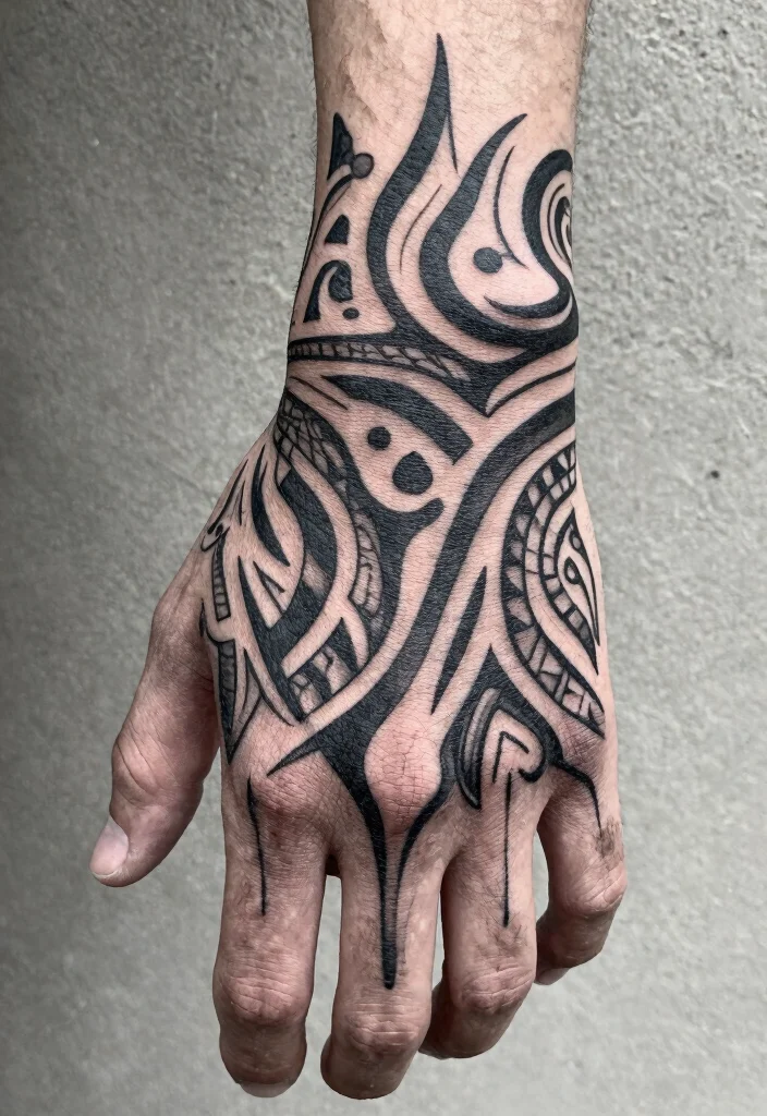 14 Full Hand Tattoo Ideas for Men: Powerful and Striking 102 14 Full Hand Tattoo Ideas for Men Powerful and Striking 10. Tribal Patterns 0