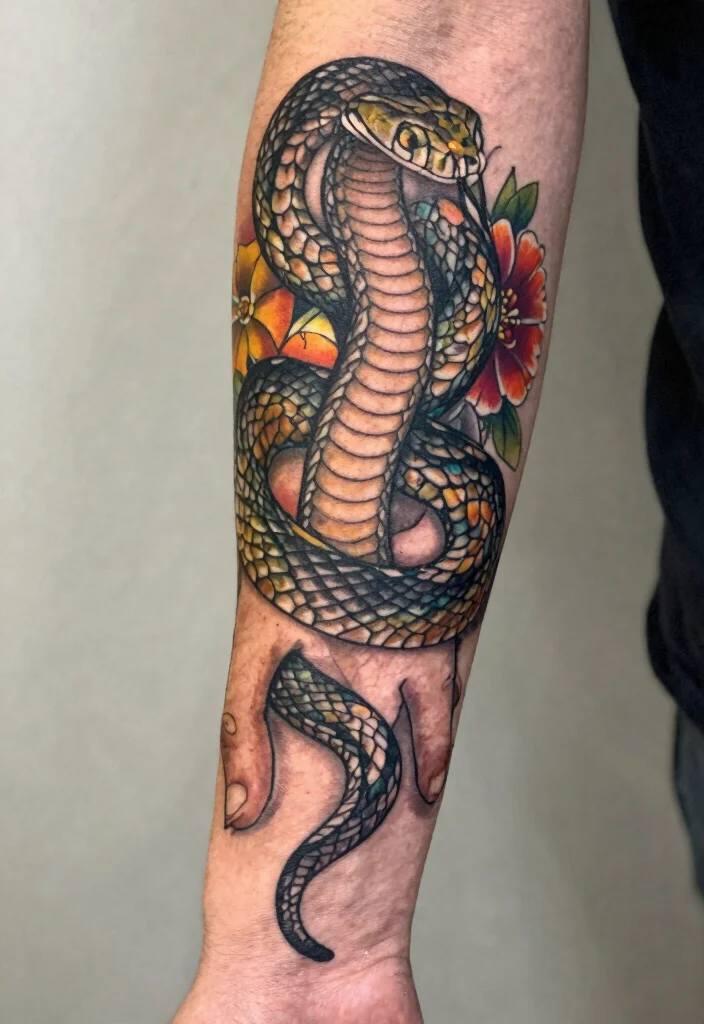 14 Full Hand Tattoo Ideas for Men: Powerful and Striking 34 14 Full Hand Tattoo Ideas for Men Powerful and Striking 4. Serpent of Wisdom 0