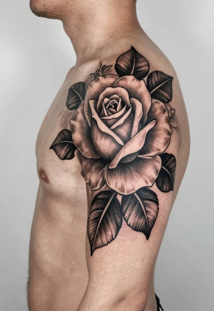 14 Half Chest Tattoo Ideas for Men: Bold And Masculine 100 14 Half Chest Tattoo Ideas for Men Bold And Masculine 10. Floral Designs 0