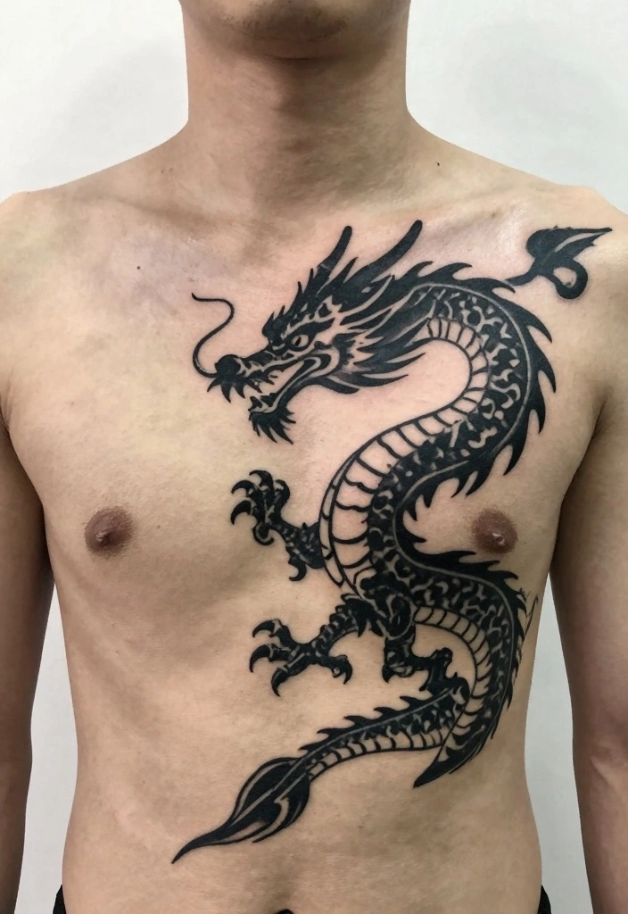 14 Half Chest Tattoo Ideas for Men: Bold And Masculine 122 14 Half Chest Tattoo Ideas for Men Bold And Masculine 12. Mythological Creatures 0