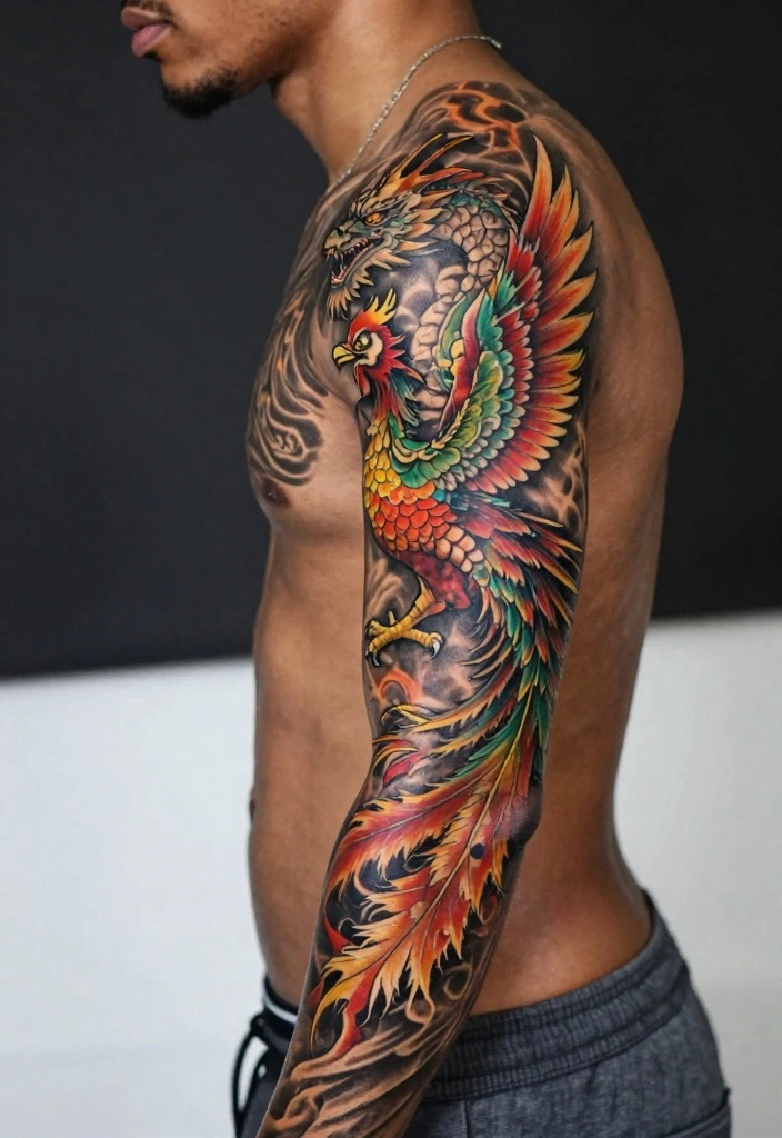 14 Irezumi Dragon Tattoo Ideas: Power, Strength, and Myth 111 14 Irezumi Dragon Tattoo Ideas Power Strength and Myth 11. Dragon and Phoenix Duo 0