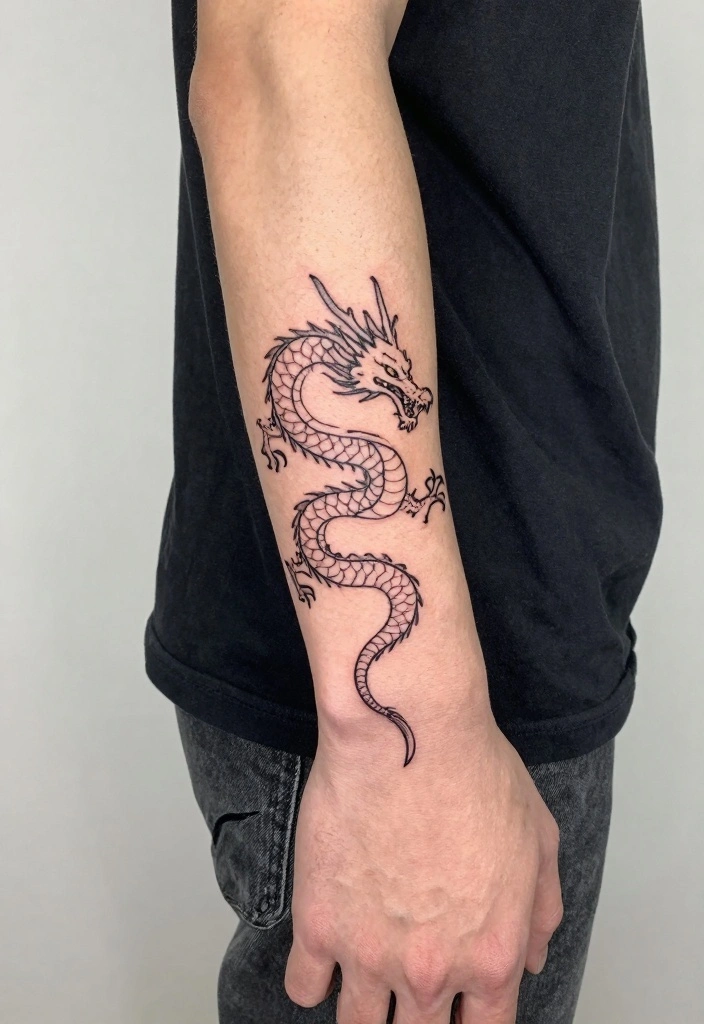 14 Irezumi Dragon Tattoo Ideas: Power, Strength, and Myth 122 14 Irezumi Dragon Tattoo Ideas Power Strength and Myth 12. Minimalist Dragon Tattoo 0
