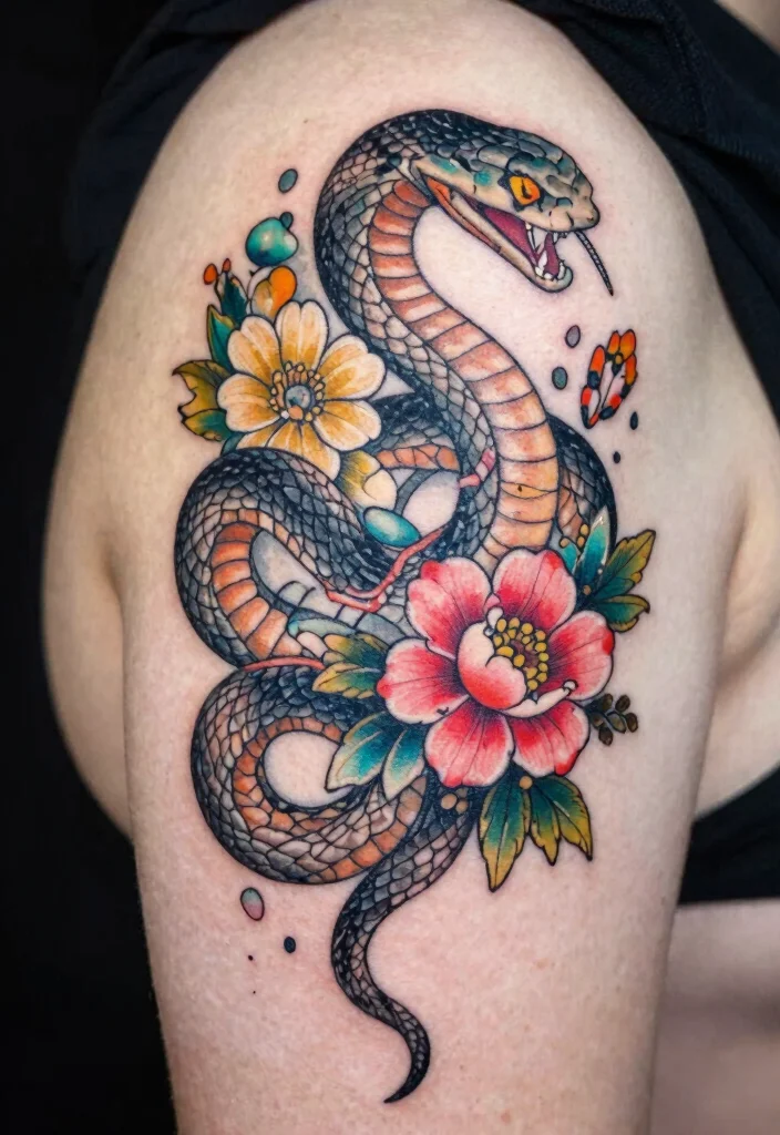 14 Irezumi Snake Tattoo Ideas With Deep Symbolic Meaning 111 14 Irezumi Snake Tattoo Ideas With Deep Symbolic Meaning 11. Feminine Power and Strength 0