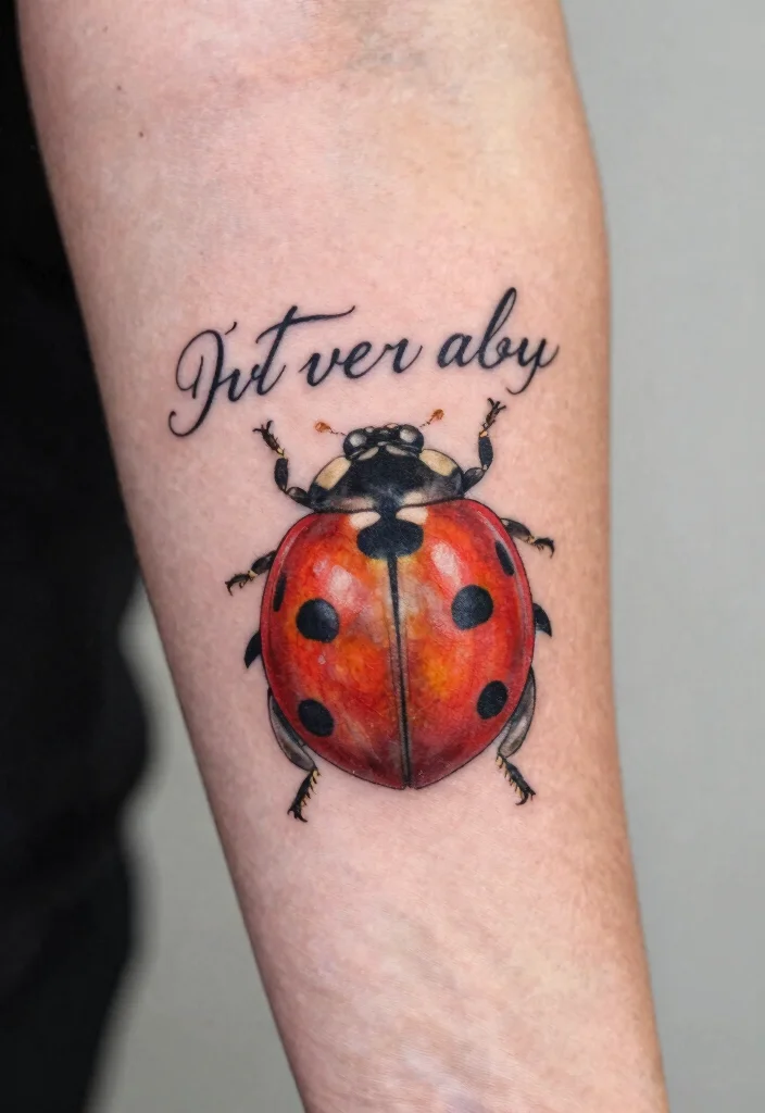 14 Ladybug Tattoo Ideas With Cute And Symbolic Designs 100 14 Ladybug Tattoo Ideas With Cute And Symbolic Designs 10. Ladybug with Quote Tattoo 0